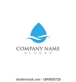 Water drop Logo Template vector illustration design