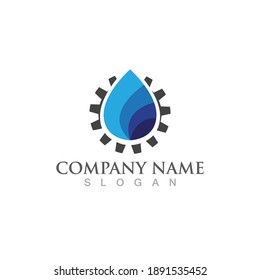 Water drop Logo Template vector illustration design