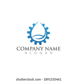 Water drop Logo Template vector illustration design