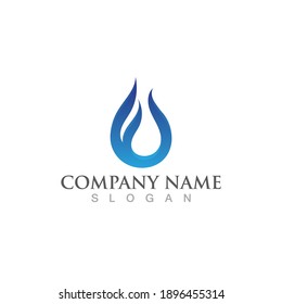 Water drop Logo Template vector illustration design