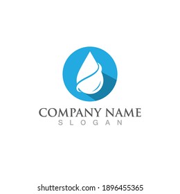 Water drop Logo Template vector illustration design