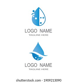 Water drop Logo Template vector illustration design