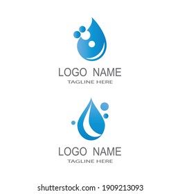 Water drop Logo Template vector illustration design