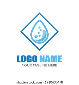 Water drop Logo Template vector illustration design