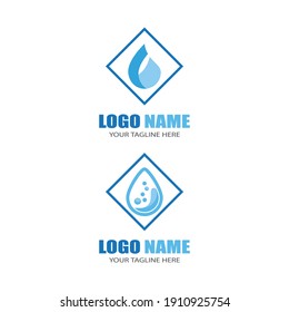 Water drop Logo Template vector illustration design