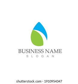Water drop Logo Template vector illustration design