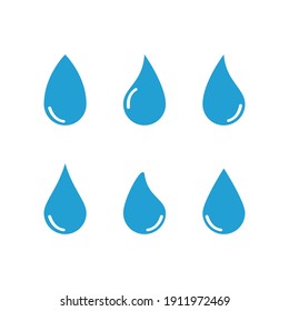 Diseño de ilustraciones vectoriales de plantillas de logotipos de caídas de agua