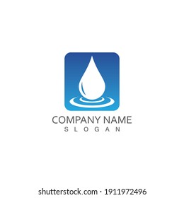 Design für Wassertropfen-Logo, Vorlage für Vektorgrafik