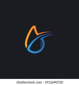 Water drop Logo Template vector illustration design