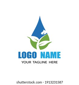 Water drop Logo Template vector illustration design