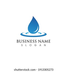 Water drop Logo Template vector illustration design