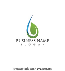 Diseño de ilustraciones vectoriales de plantillas de logotipos de caídas de agua