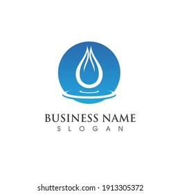 Water drop Logo Template vector illustration design