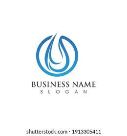 Water drop Logo Template vector illustration design