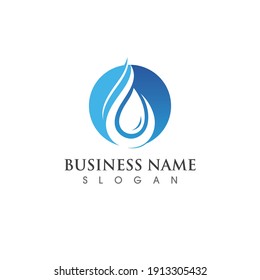 Water drop Logo Template vector illustration design