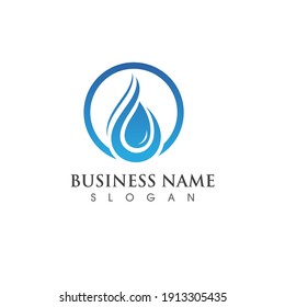 Water Drop Logo Template Vector Illustration Design