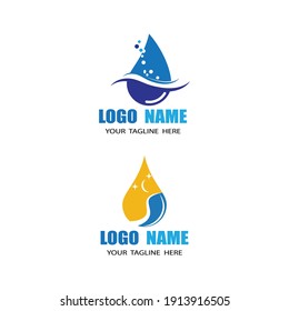 Water drop Logo Template vector illustration design