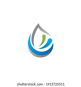 Water drop Logo template vector design
