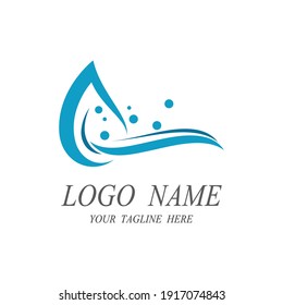 Water drop Logo Template vector illustration design