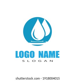 Water drop Logo Template vector illustration design