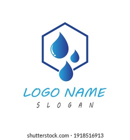Water drop Logo Template vector illustration design