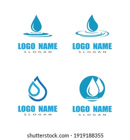 Water Drop Logo Template Vector Illustration Design