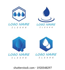 Water drop Logo Template vector illustration design