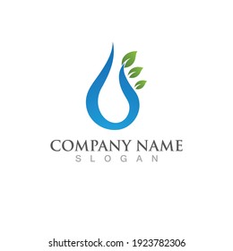 Water drop Logo Template vector illustration design