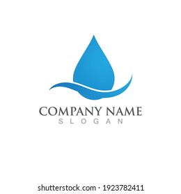 Water drop Logo Template vector illustration design