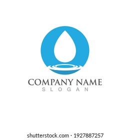 Water drop Logo Template vector illustration design