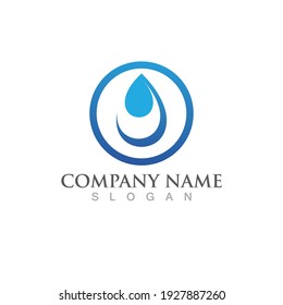 Water drop Logo Template vector illustration design