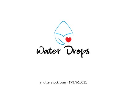 water drop Logo Template vector illustration design. droplet symbol shape on white background