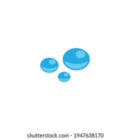 Diseño vectorial del logotipo de caída de agua