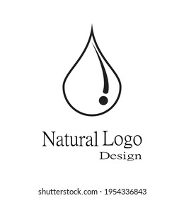 Water drop Logo Template vector illustration design