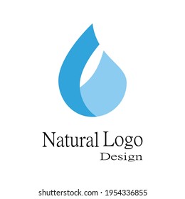 Diseño de ilustraciones vectoriales de plantillas de logotipos de caídas de agua