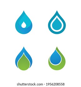 water drop Logo Template vector illustration design
