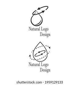 Diseño de ilustraciones vectoriales de plantillas de logotipos de caídas de agua