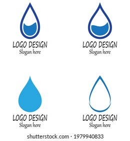 Water drop Logo Template vector illustration design