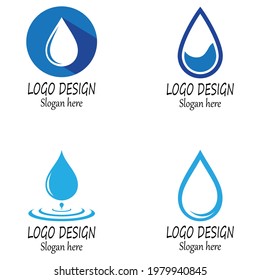 Water drop Logo Template vector illustration design
