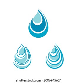 Design für Wassertropfen-Logo, Vorlage für Vektorgrafik