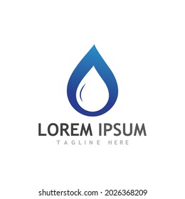 Water drop Logo Template vector illustration design
