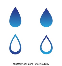 Water drop Logo Template vector illustration design