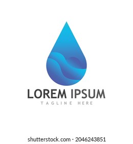 Water drop Logo Template vector illustration design