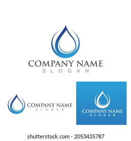 Water drop Logo Template vector illustration design