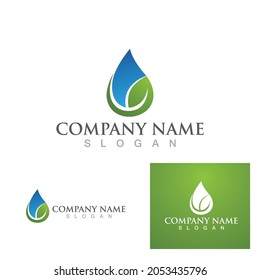 Water drop Logo Template vector illustration design