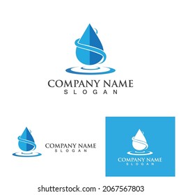 Water drop Logo Template vector illustration design