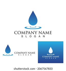 Water drop Logo Template vector illustration design