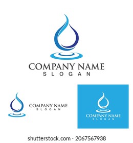 Water drop Logo Template vector illustration design