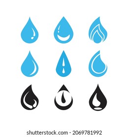 Water drop Logo Template vector illustration design