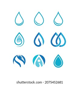 Water drop Logo Template vector illustration design